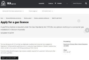 Apply for a Gas Licence